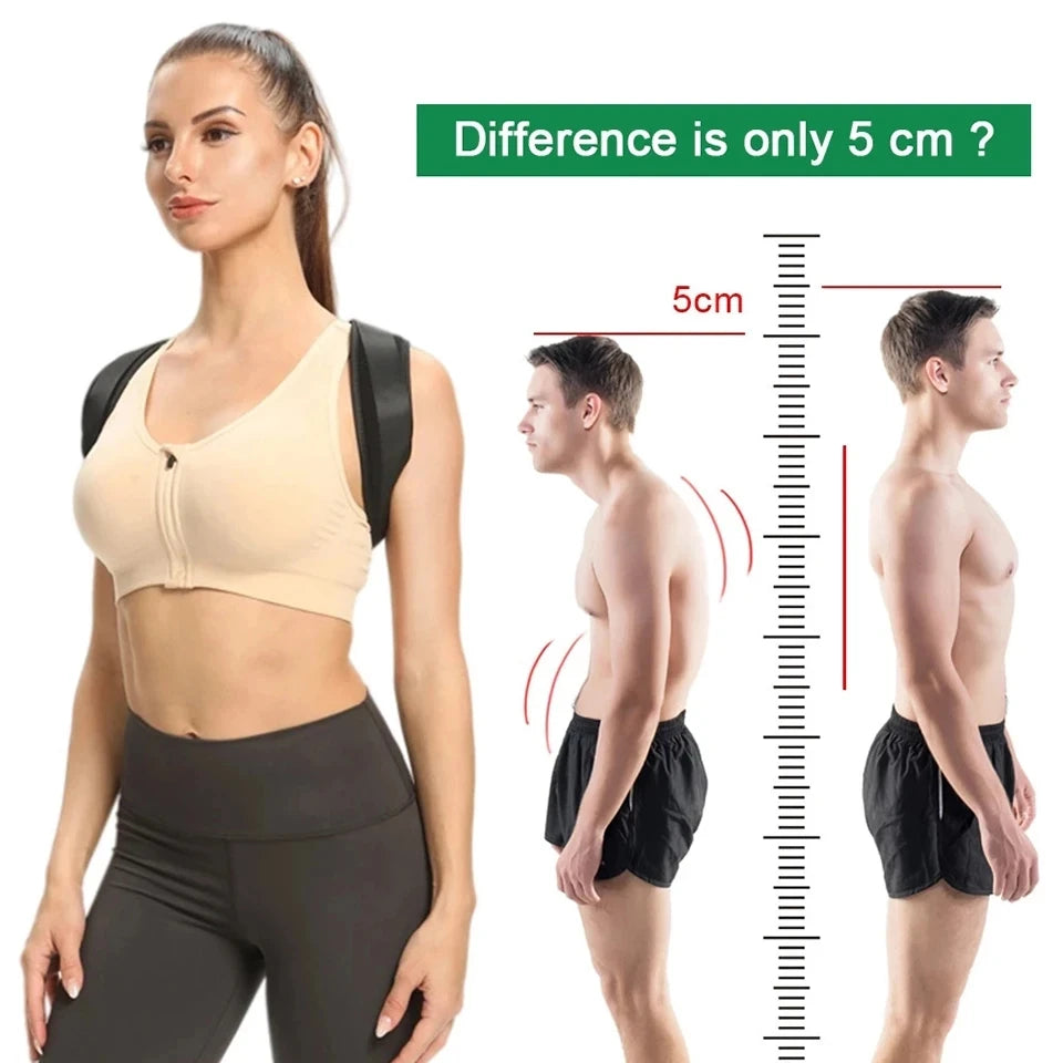 Correcteur de posture réglable pour le dos et les épaules